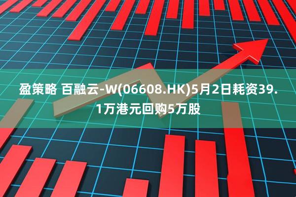 盈策略 百融云-W(06608.HK)5月2日耗资39.1万港元回购5万股